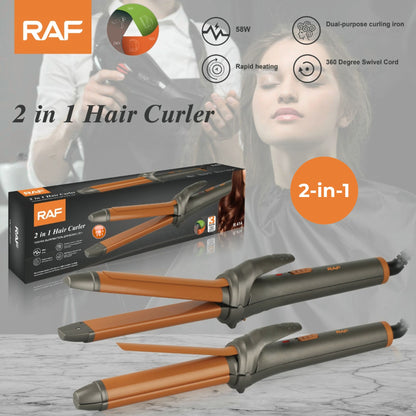 2-in-1 Hair Curler and Straightener