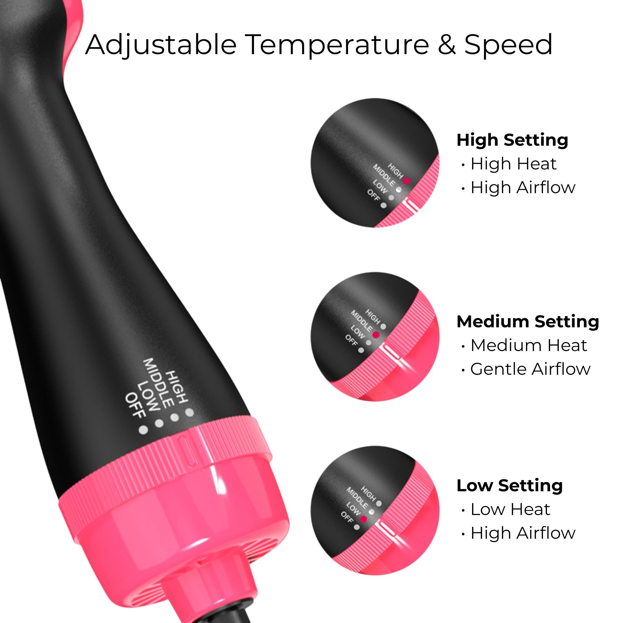 3-in-1 Hot Air Brush Hair Styler