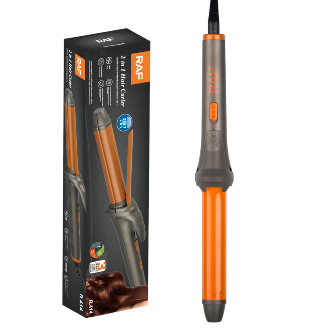 2-in-1 Hair Curler and Straightener