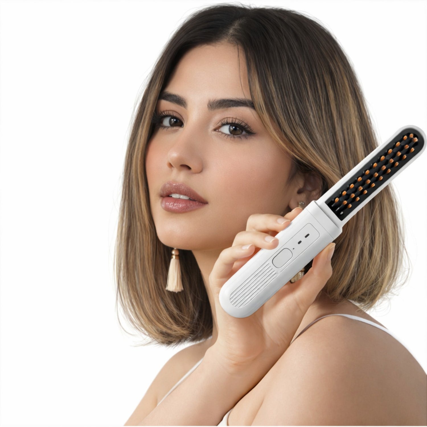 Wireless Hair Straightener Brush