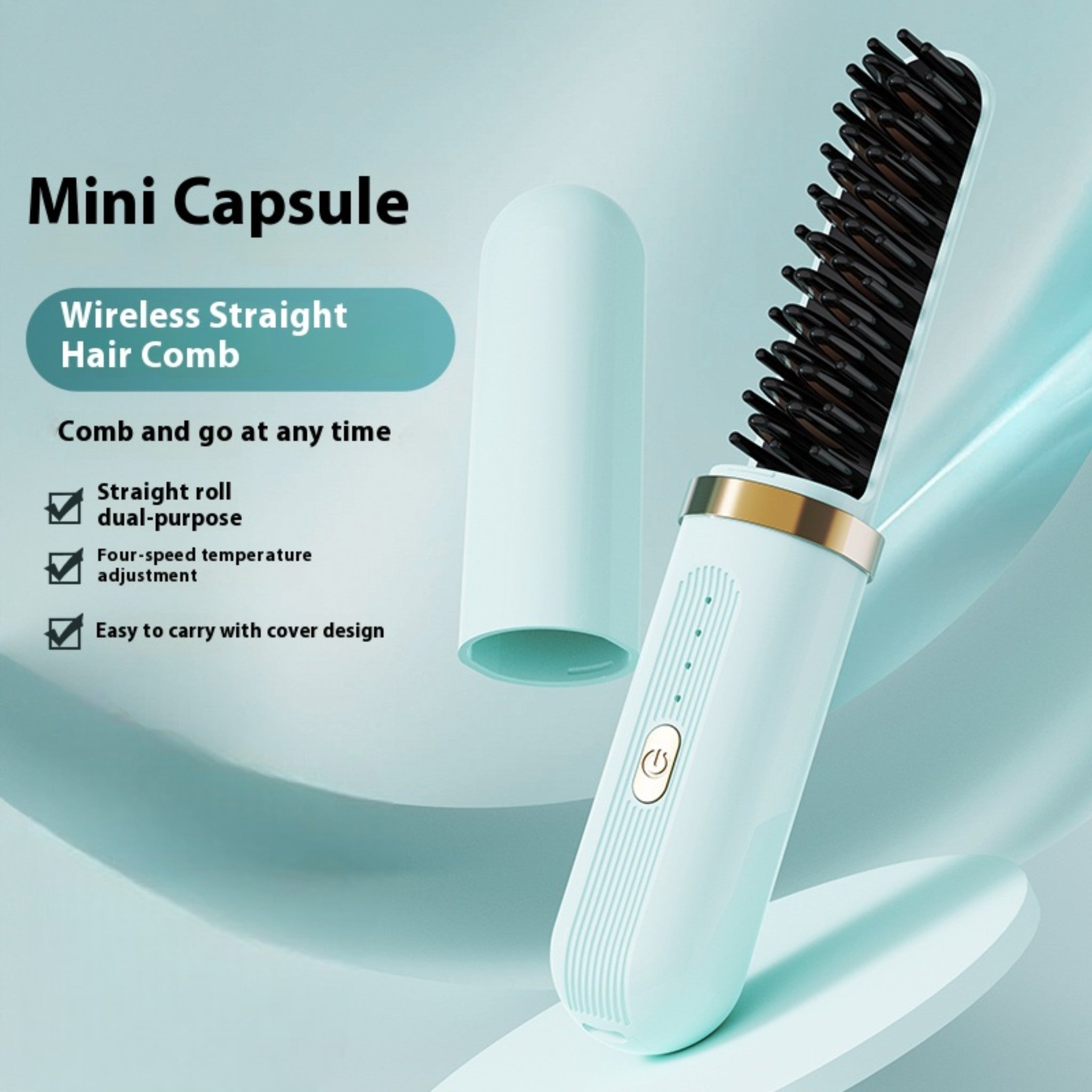 Wireless Hair Straightener Brush