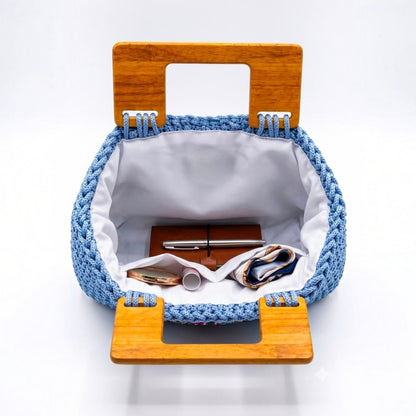 Corn Flower Blue Floral Tote