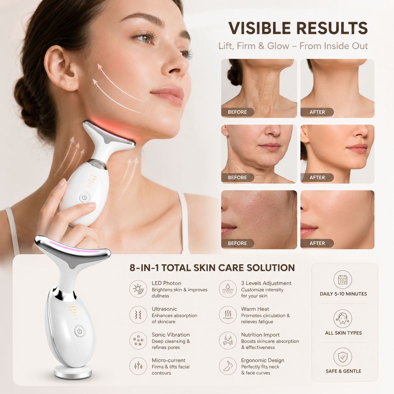 Zeid Sculpt - 6-in-1 LED &amp; Microcurrent Lifting Device